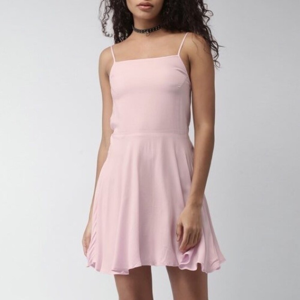 Forever 21 Pink Spaghetti Strap Mini Dress size S
